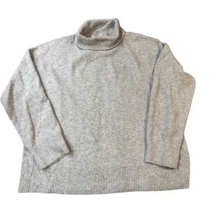 NWT Treasure & Bond Heather Grey Turtleneck Sweater Knit Pullover Women's M